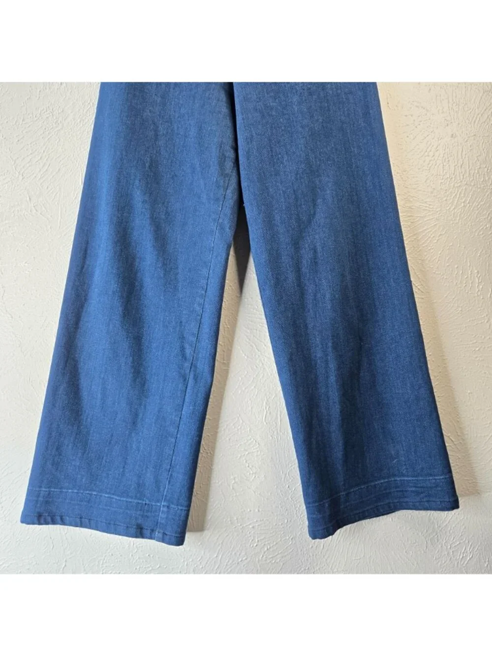 Pilcro Wide Leg Jeans Sz 30 High Waisted Minimalist Relaxed Dark Blue Wash Denim